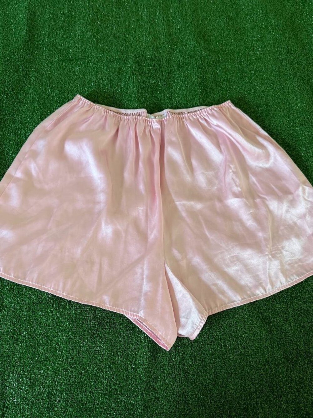 Secret Treasures High Waist Satin Light Pink Coquette Pajama Shorts Size L